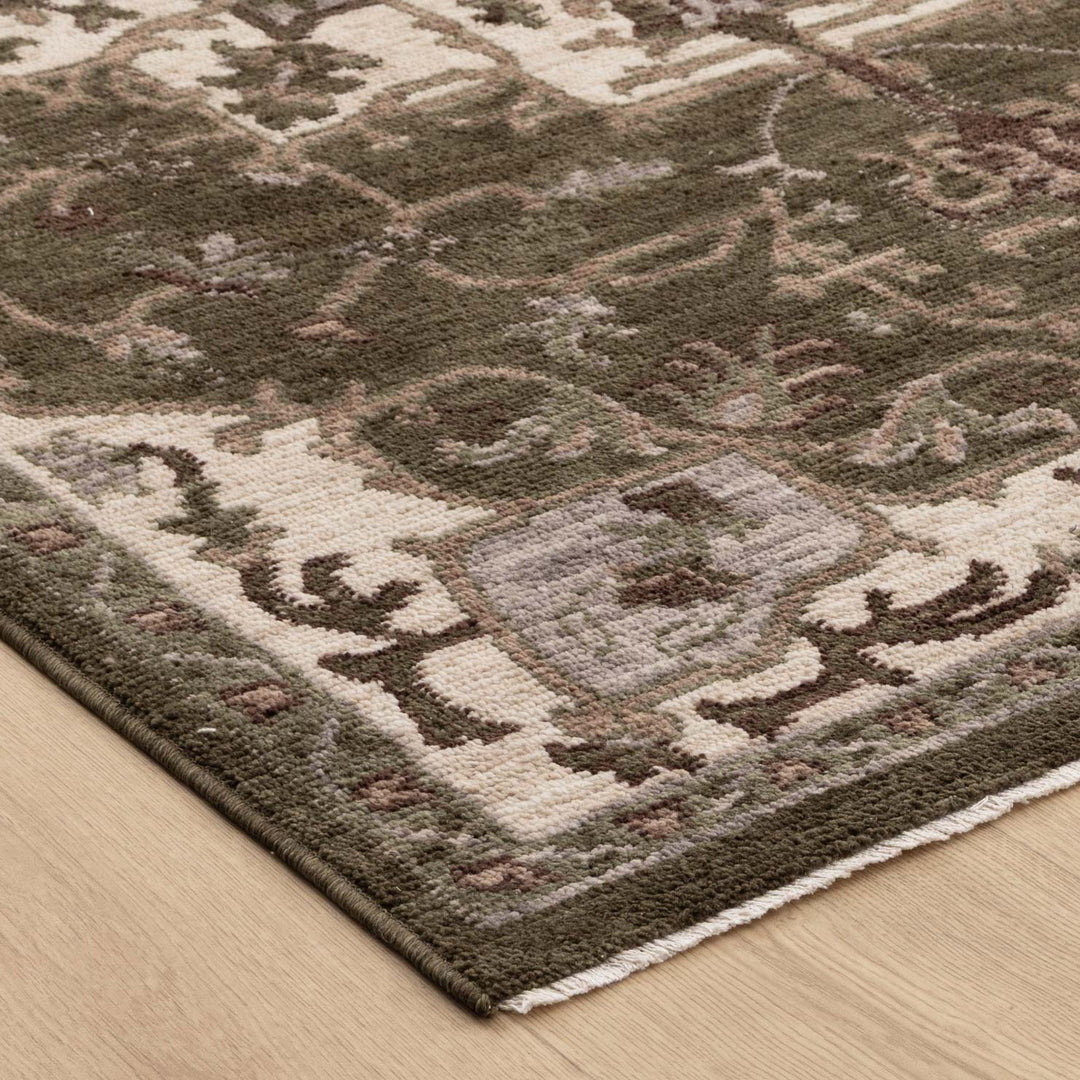 Horizon Olive Green Medallion Rug H116 - New Arrival