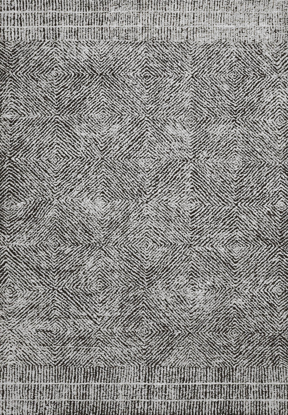 Vintage Crown Lauro Contemporary Grey Distressed Vintage Rug - 3081-00