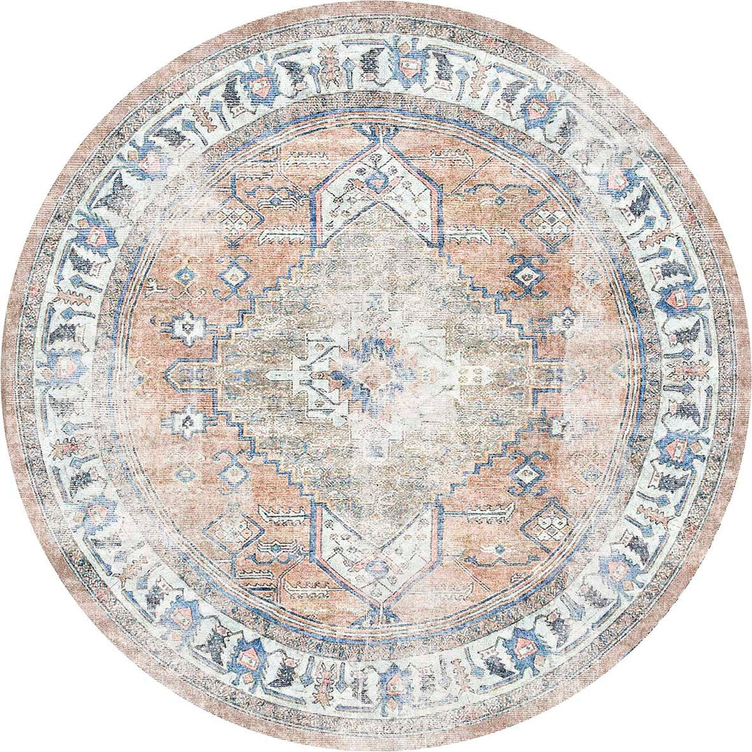 Vintage Crown Pissarro Terracotta Sky Distressed Vintage Rug - (3163-00)