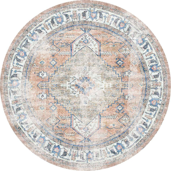 Vintage Crown Pissarro Terracotta Sky Distressed Vintage Rug - (3163-00)
