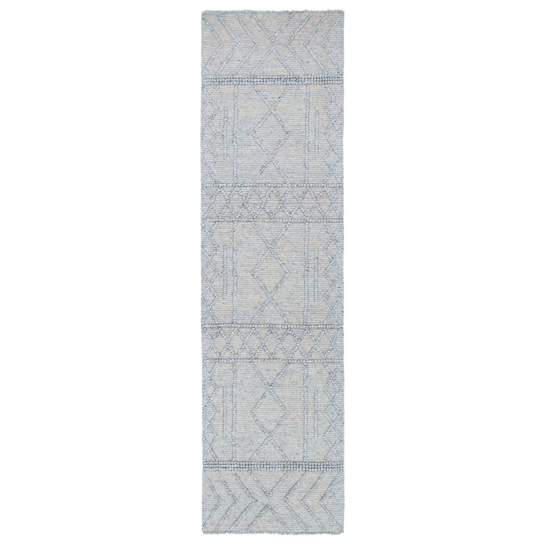 Himalaya Diamond Tribal Grey Wool Rug - 200 GREY
