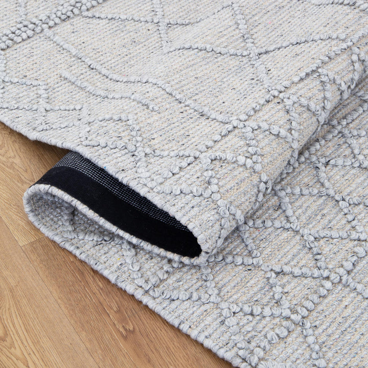 Himalaya Diamond Tribal Grey Wool Rug - 200 GREY