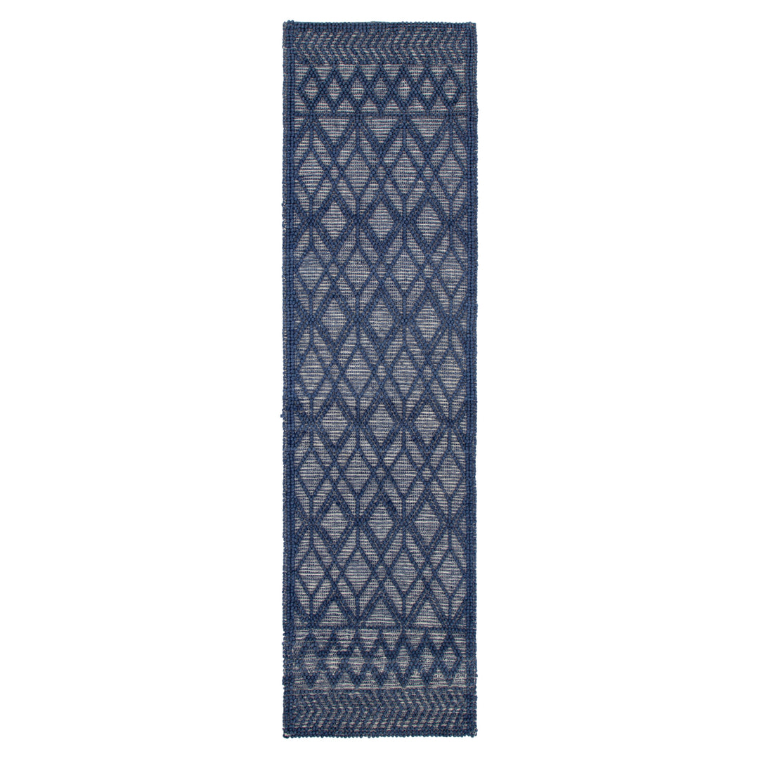 Himalaya Tribal Blue Wool Rug - 700 BLUE