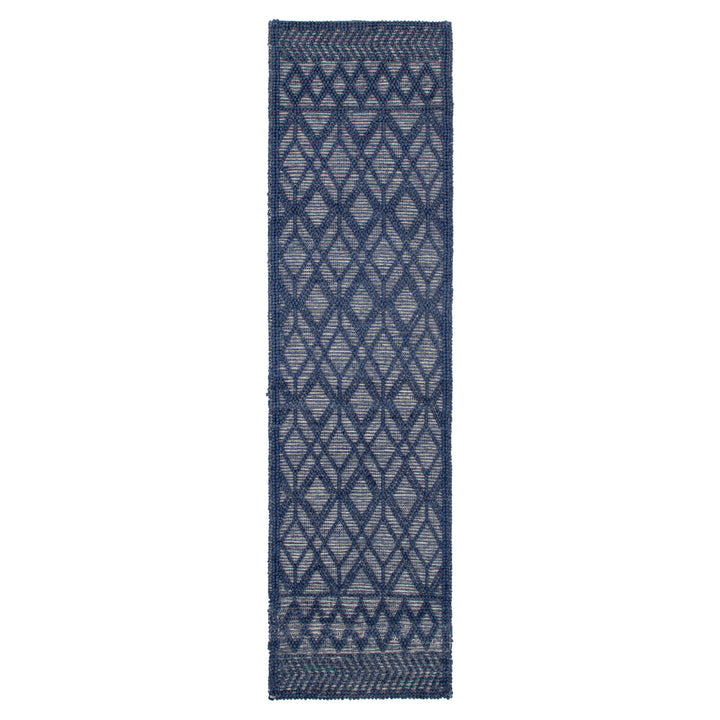 Himalaya Tribal Blue Wool Rug - 700 BLUE
