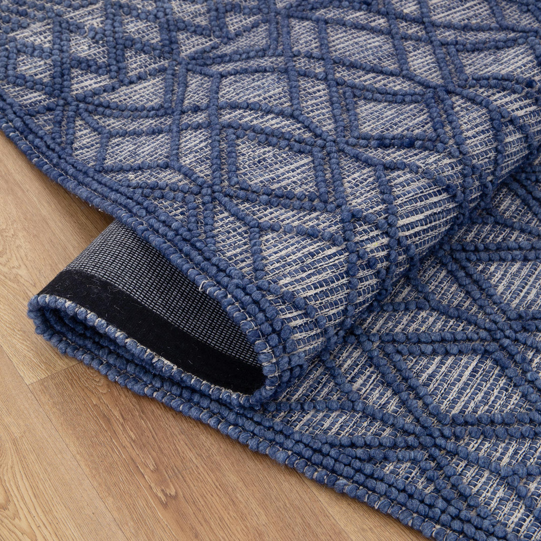 Himalaya Tribal Blue Wool Rug - 700 BLUE