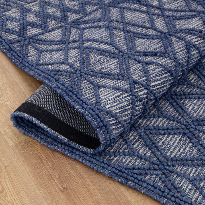 Himalaya Tribal Blue Wool Rug - 700 BLUE