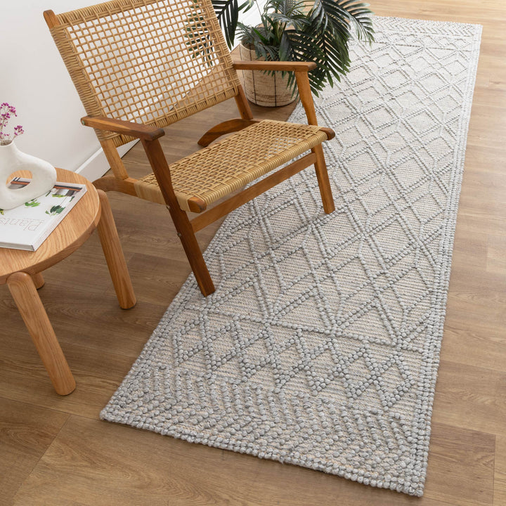 Himalaya Cobblestone Tribal Grey Wool Rug
