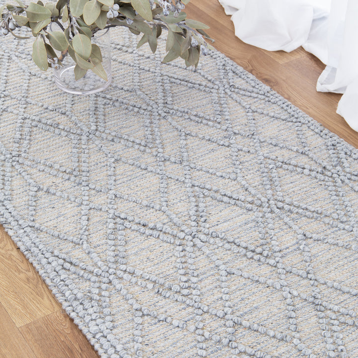 Himalaya Cobblestone Tribal Grey Wool Rug