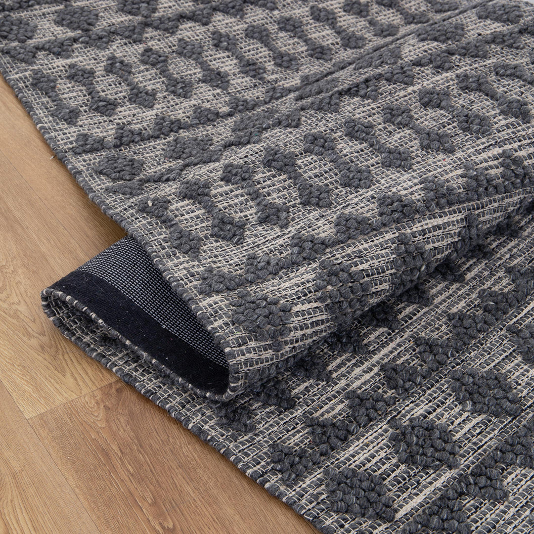 Himalaya Fine Tribal Grey Wool Rug - 900 GREY