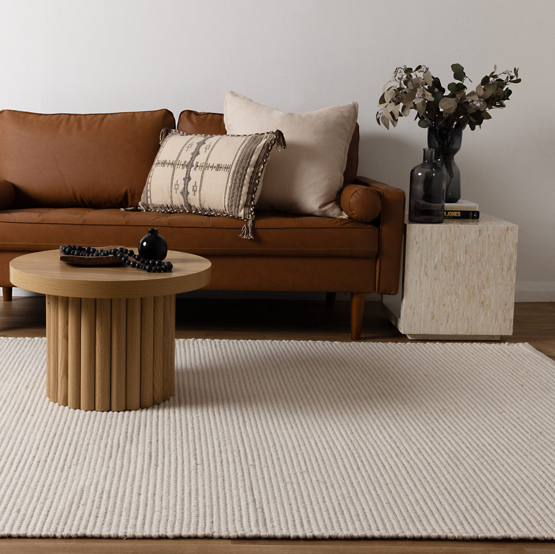 NATURA IVORY WOOL RUG