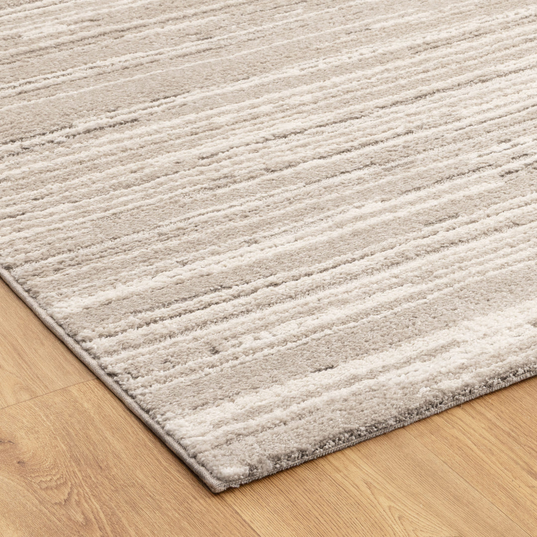 Korra Cream Beige Lines Rug (K200) - New Arrival