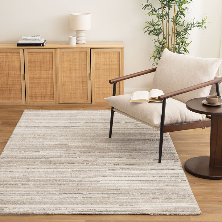 Korra Cream Beige Lines Rug (K200) - New Arrival