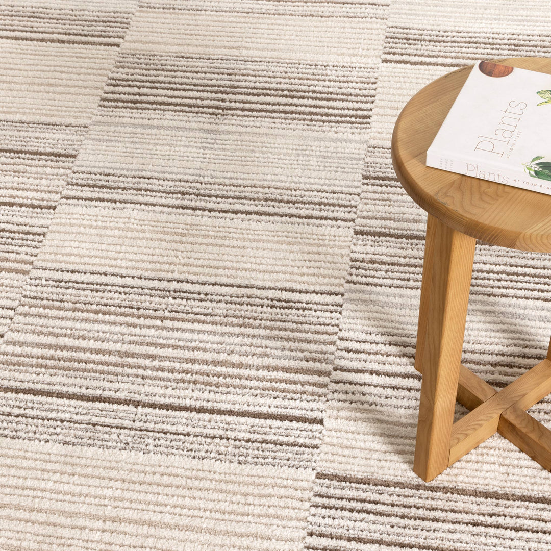 Sierra Lines Beige Brown Rug - New Arrival