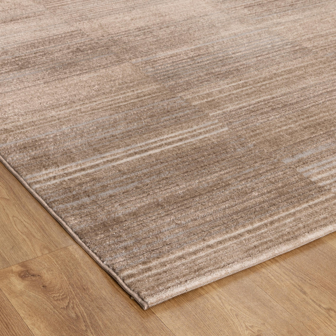Sierra Lines Brown Grey Rug - New Arrival