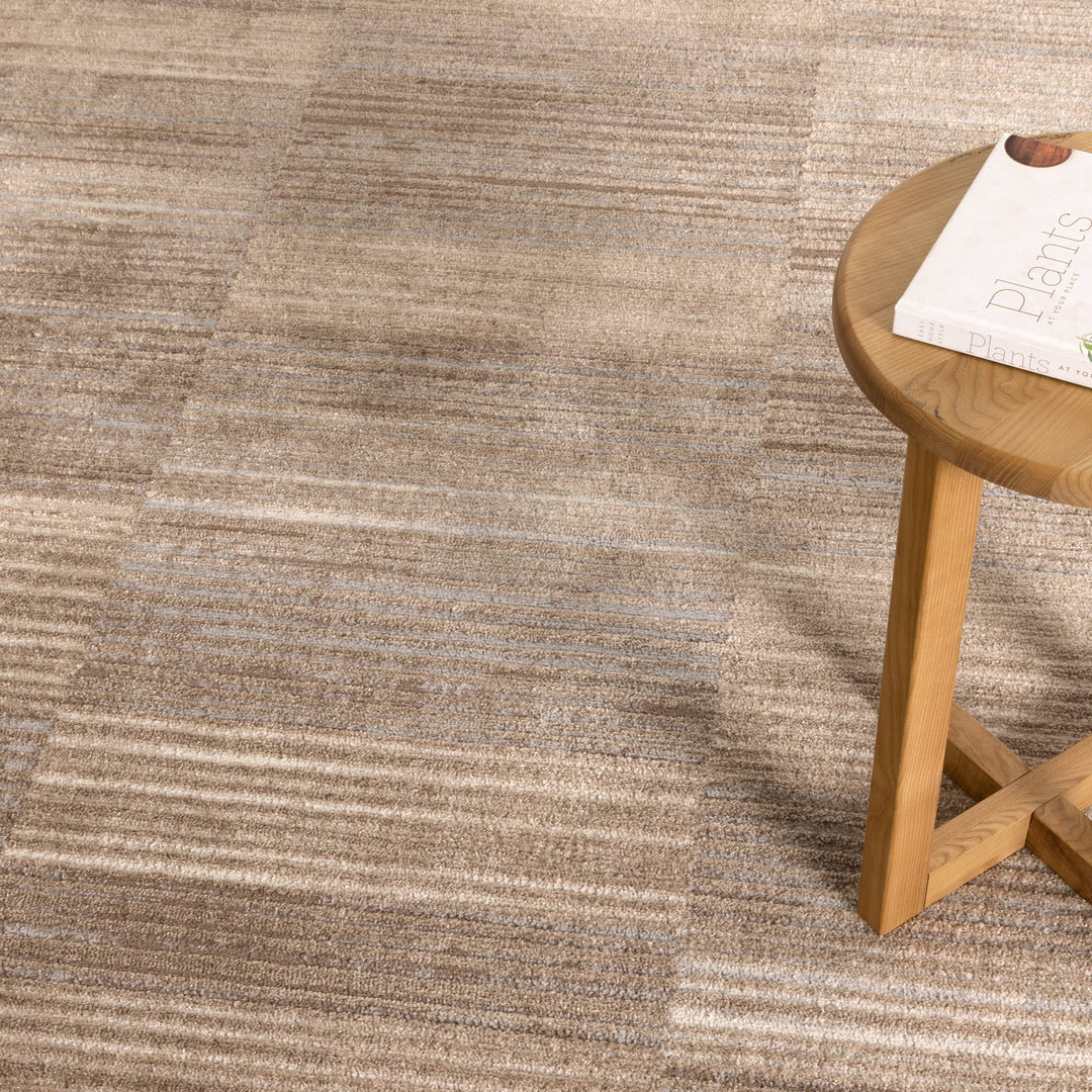 Sierra Lines Brown Grey Rug - New Arrival