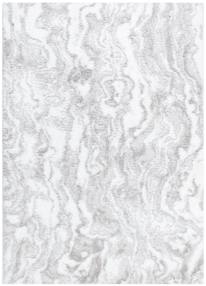 Madrid Watercolour Grey Shaggy Rug - MADRID02
