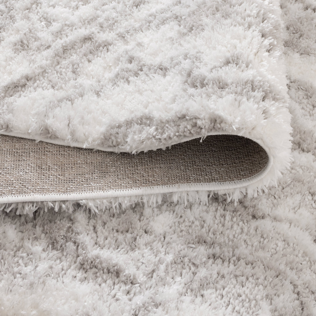 Madrid Watercolour Grey Shaggy Rug - MADRID02