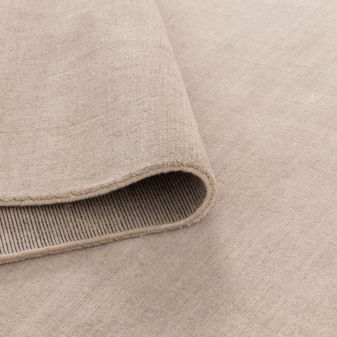 Charleston Hand-Knotted Wool Rug Beige