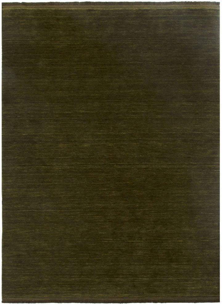 Charleston Hand-Knotted Wool Rug Green