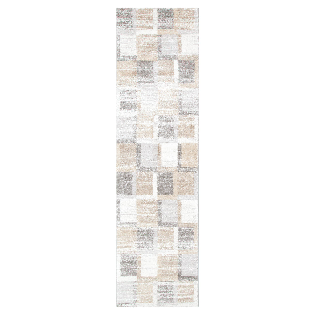 Nola Squares Neutral Rug - N001