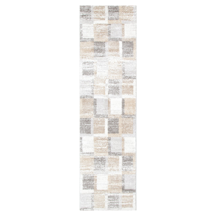 Nola Squares Neutral Rug - N001