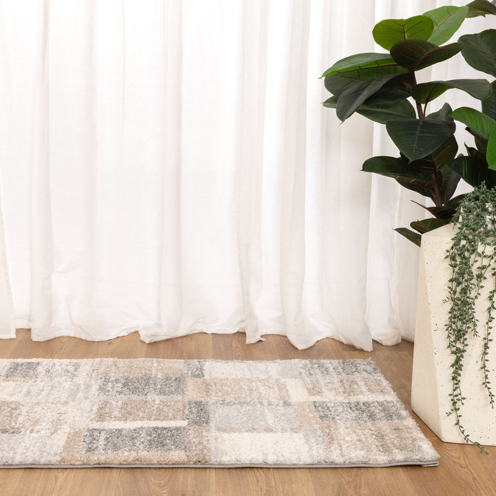 Nola Squares Neutral Rug - N001