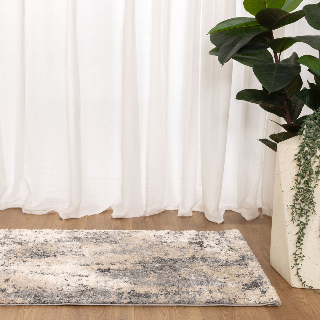 Nola Abstract Grey Beige Rug - N006
