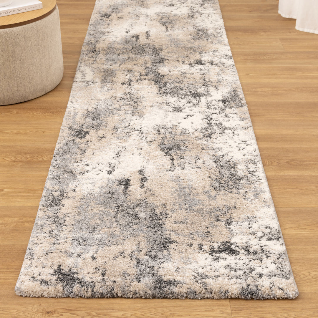 Nola Abstract Grey Beige Rug - N006