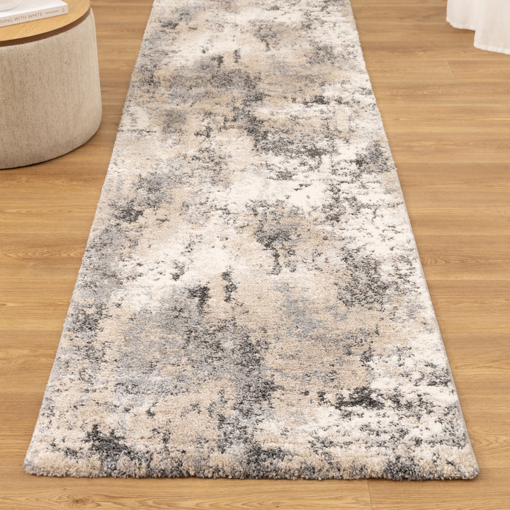 Nola Abstract Grey Beige Rug - N006