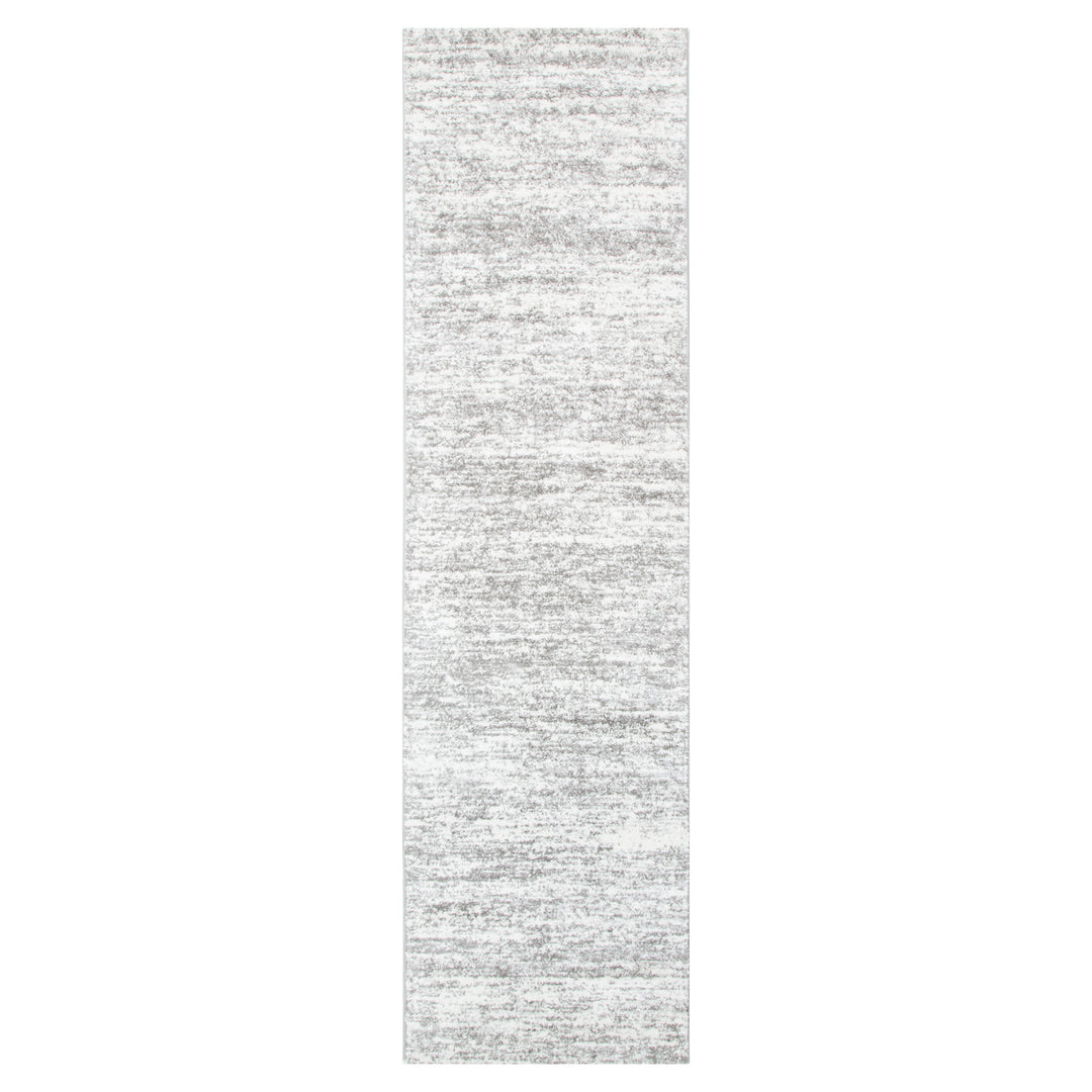 Nola Canvas Abstract Grey Rug - N008