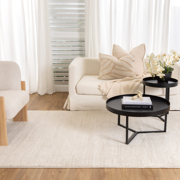 Nizza Faded Lines Cream Rug - N010 - New Arrival