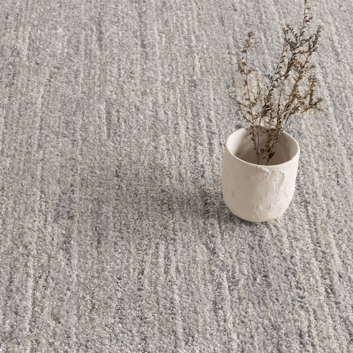 Nizza Faded Lines Grey Rug - N011 - New Arrival