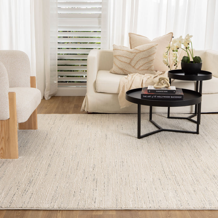 Nizza Faded Lines Ivory Grey Rug - N013 - New Arrival