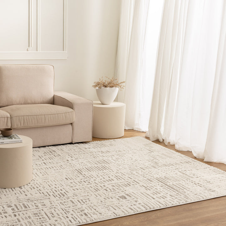 Nessa Geo Sculpted Lines Rug