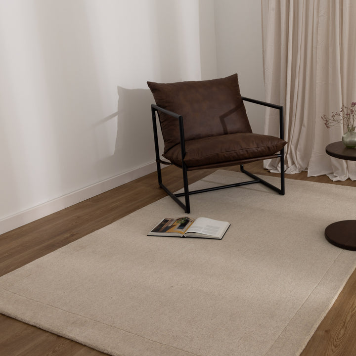 Sedona Natural Border Wool Rug