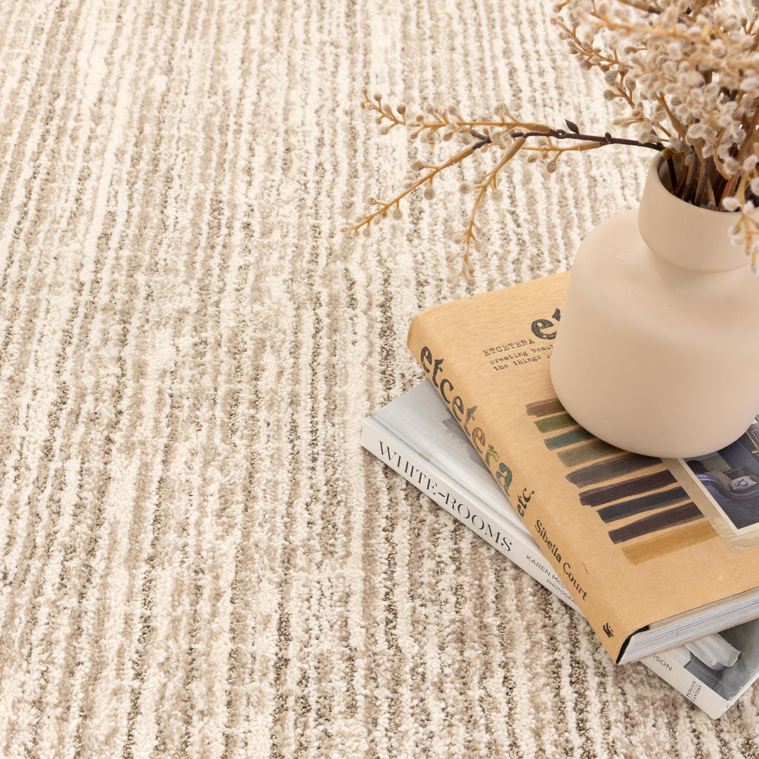 Nizza Lines Cream Beige Rug - N003