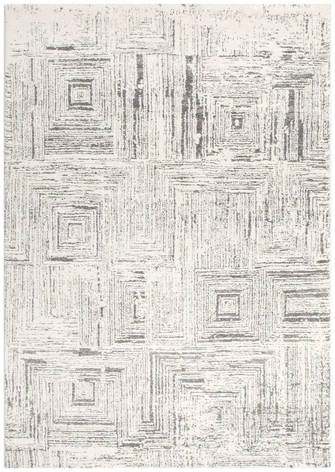 Nizza Geometric Grey Rug - N008