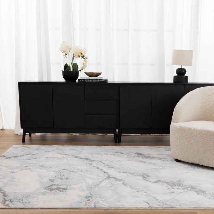 Pierre Cardin Ocean Seaspray Blue Rug OCEAN07
