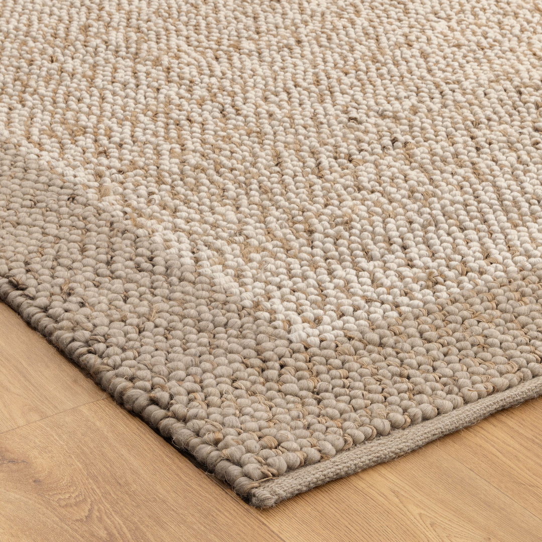 Beige Border Rug Eco Weave Plain Border Cream Beige Jute and Wool Rug – Brand Ventures ...