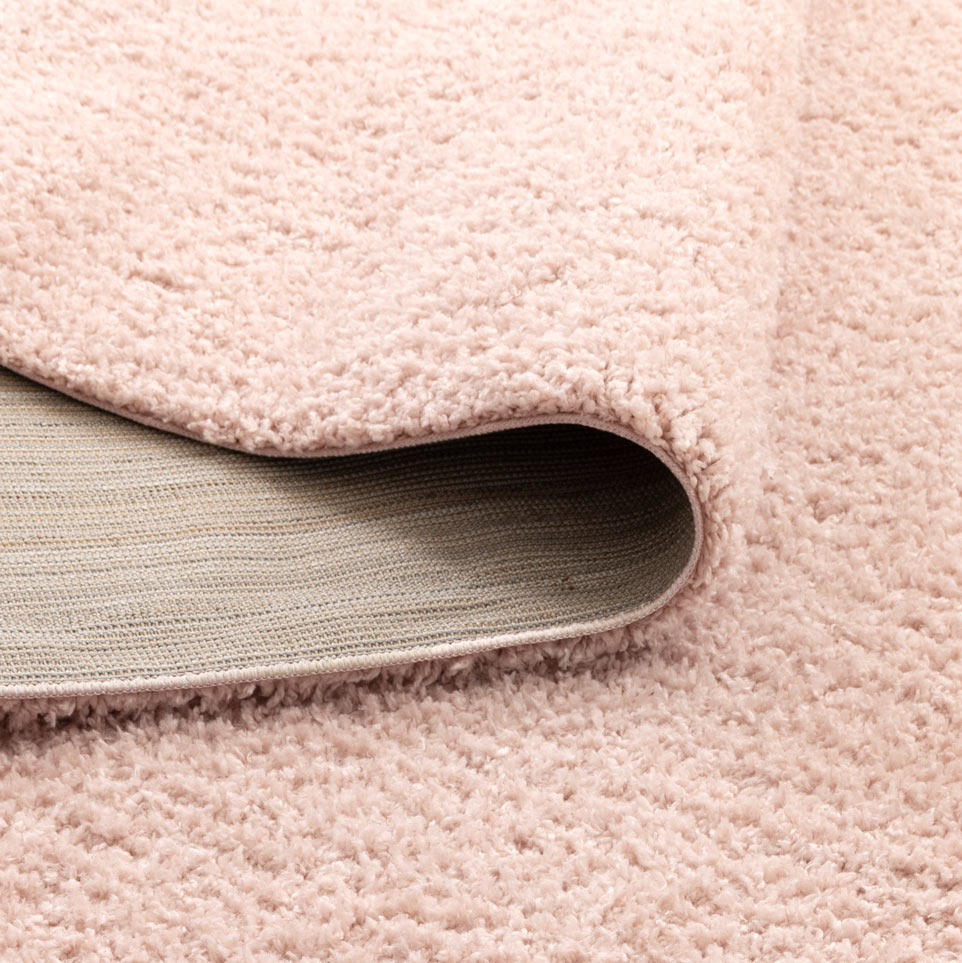 Plush Shaggy Blush Pink Rug