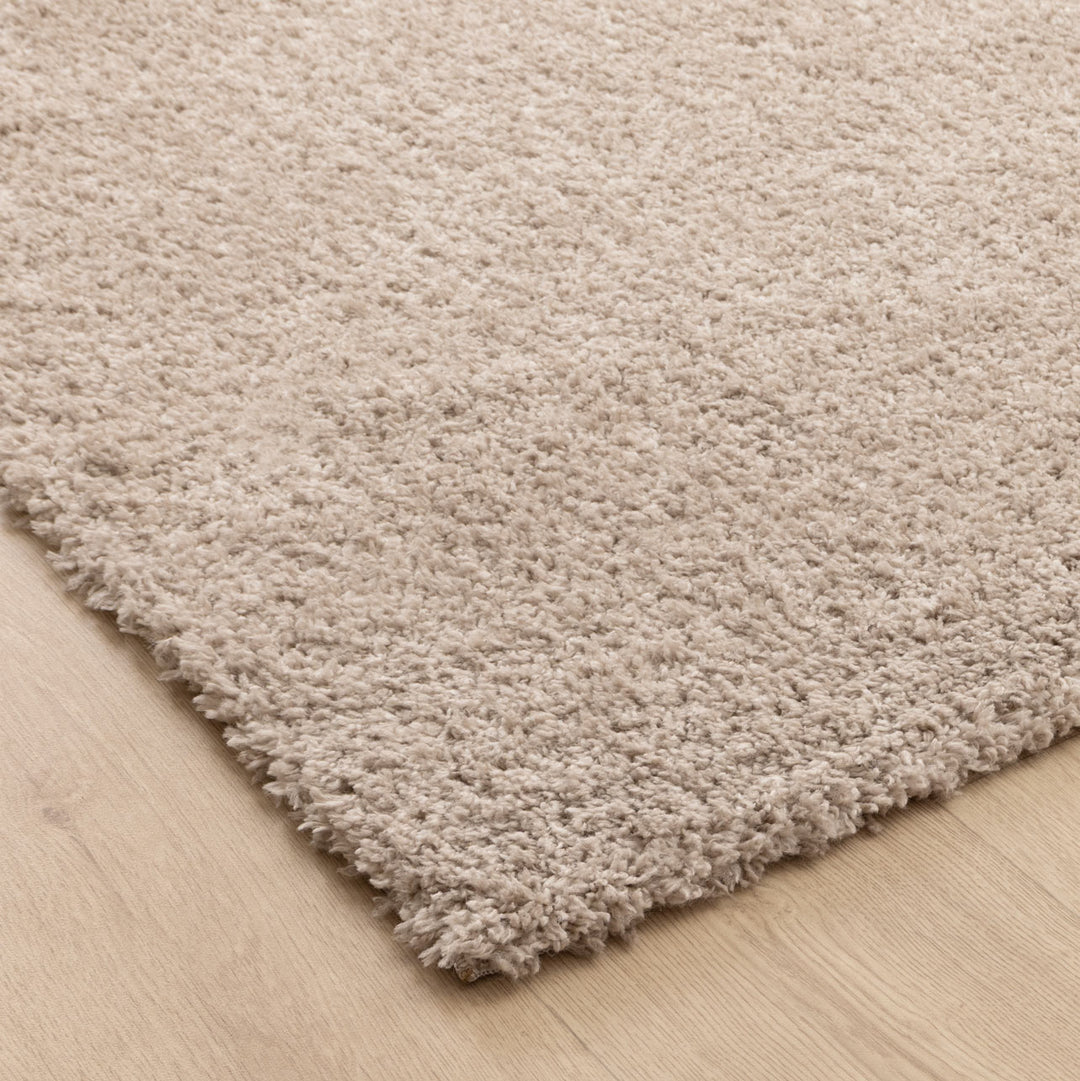 Plush Shaggy Taupe Rug