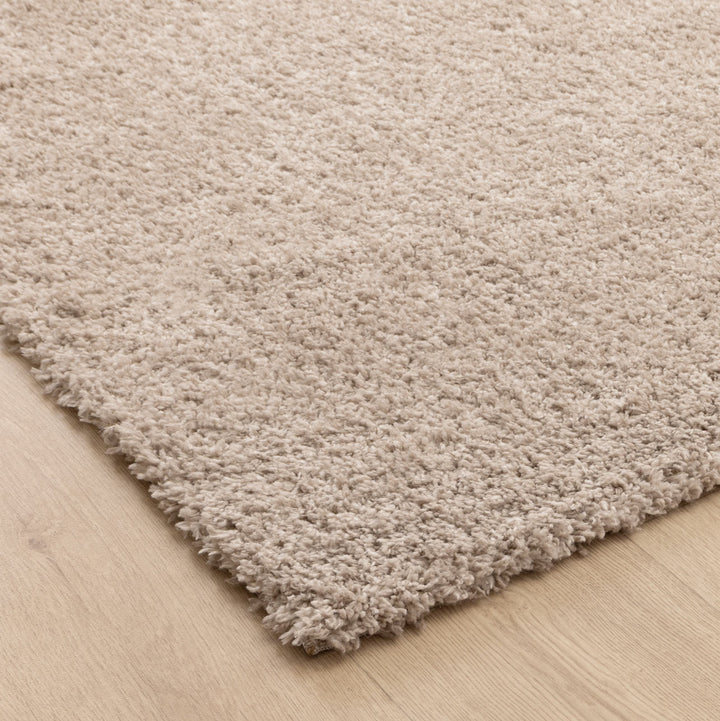 Plush Shaggy Taupe Rug