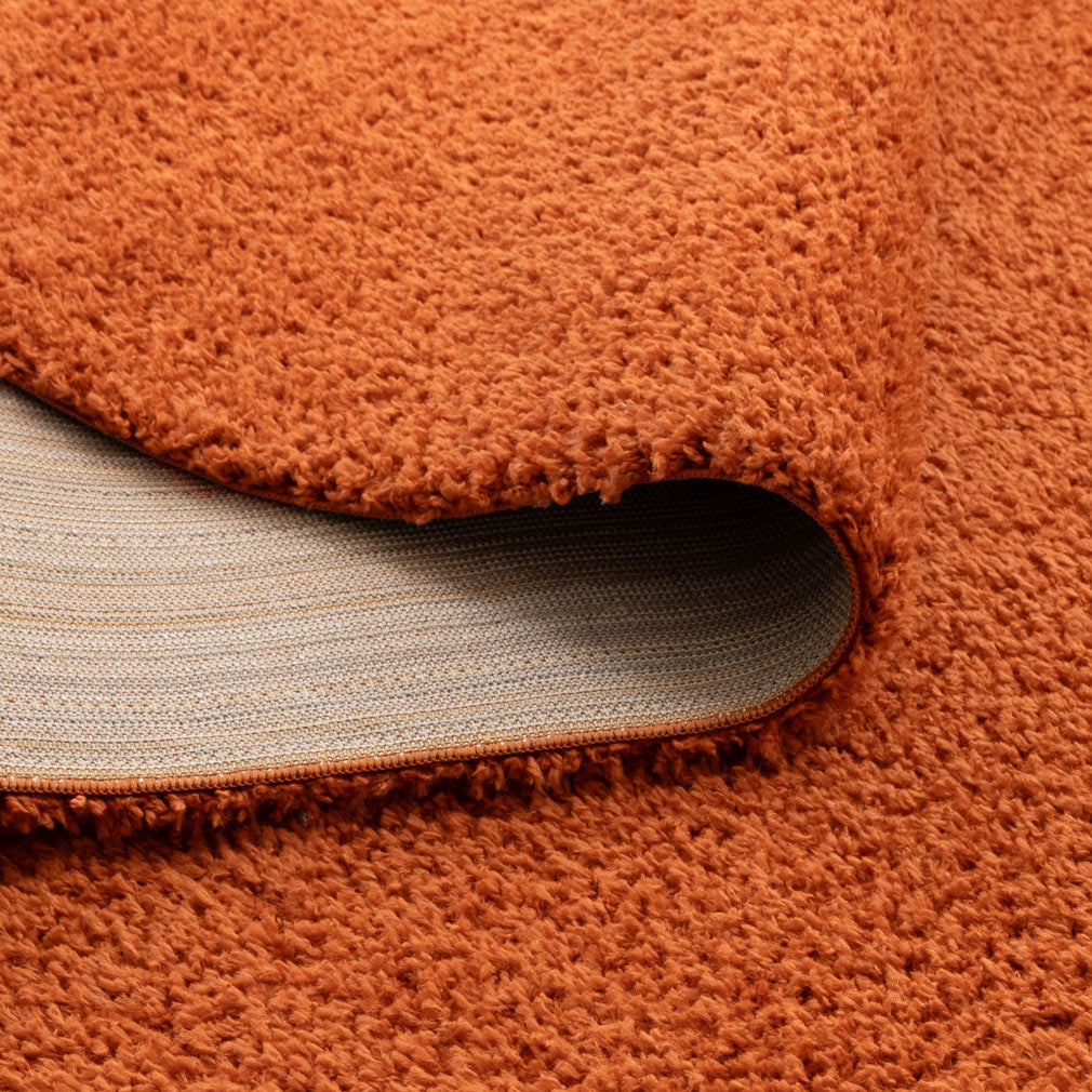Plush Shaggy Terracotta Rug