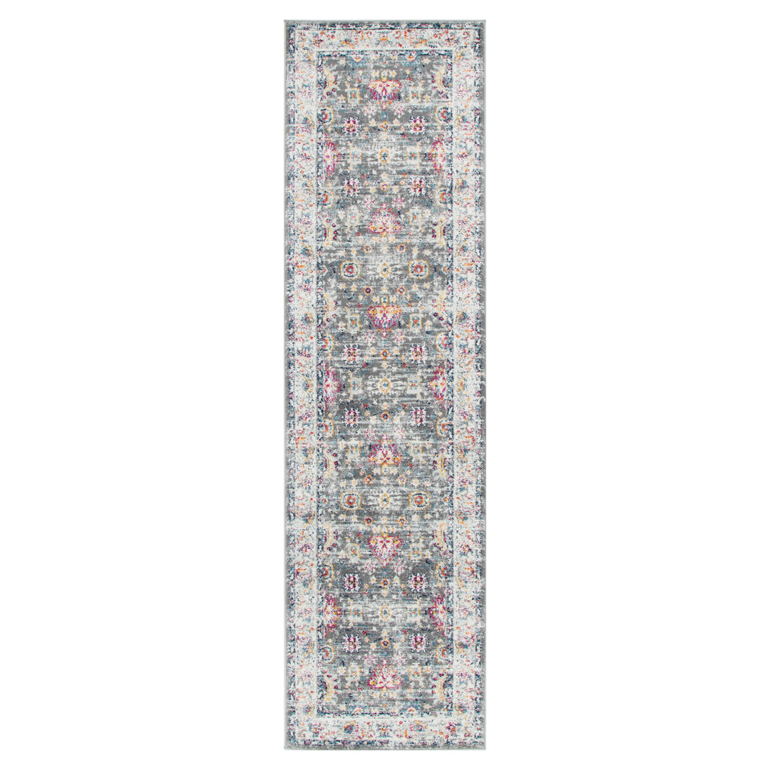 Provence Monaco Grey & Multi Transitional Rug - 019