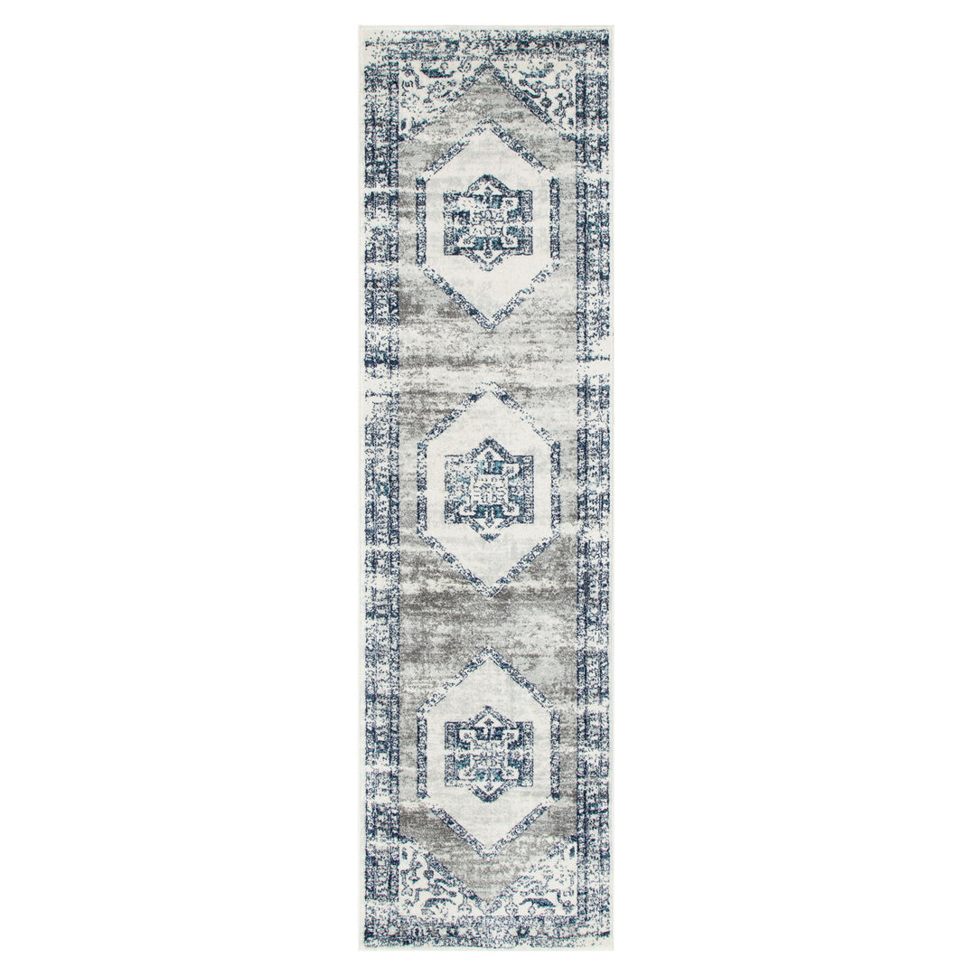 Provence Meze Grey Traditional Rug - 024