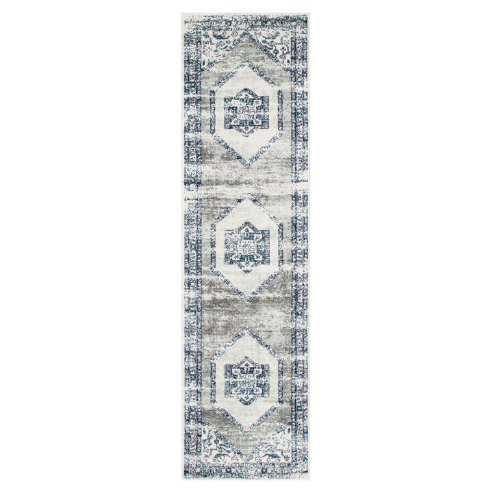 Provence Meze Grey Traditional Rug - 024