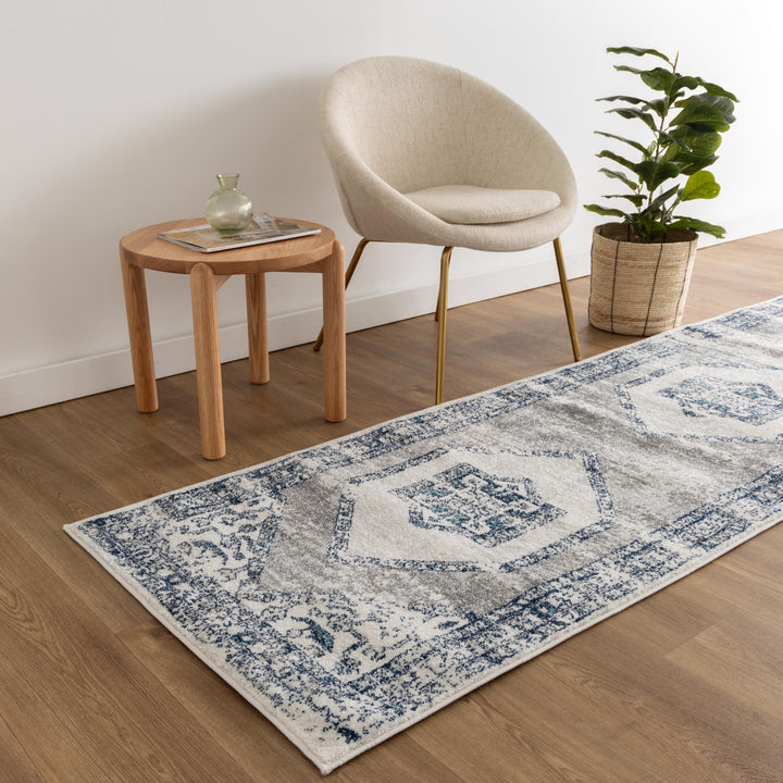 Provence Meze Grey Traditional Rug - 024