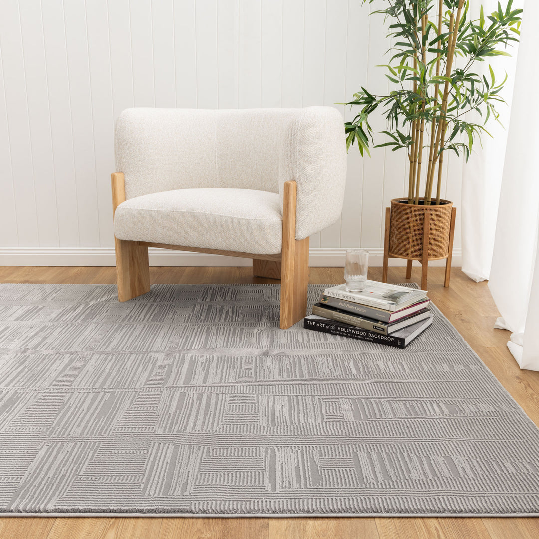 Sign Dimensions Grey Rug S005