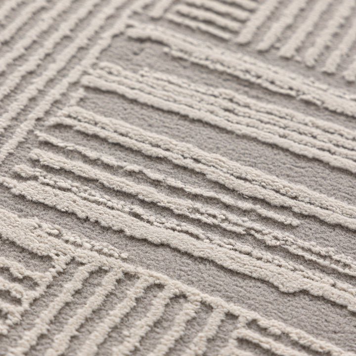 Sign Dimensions Grey Rug S005