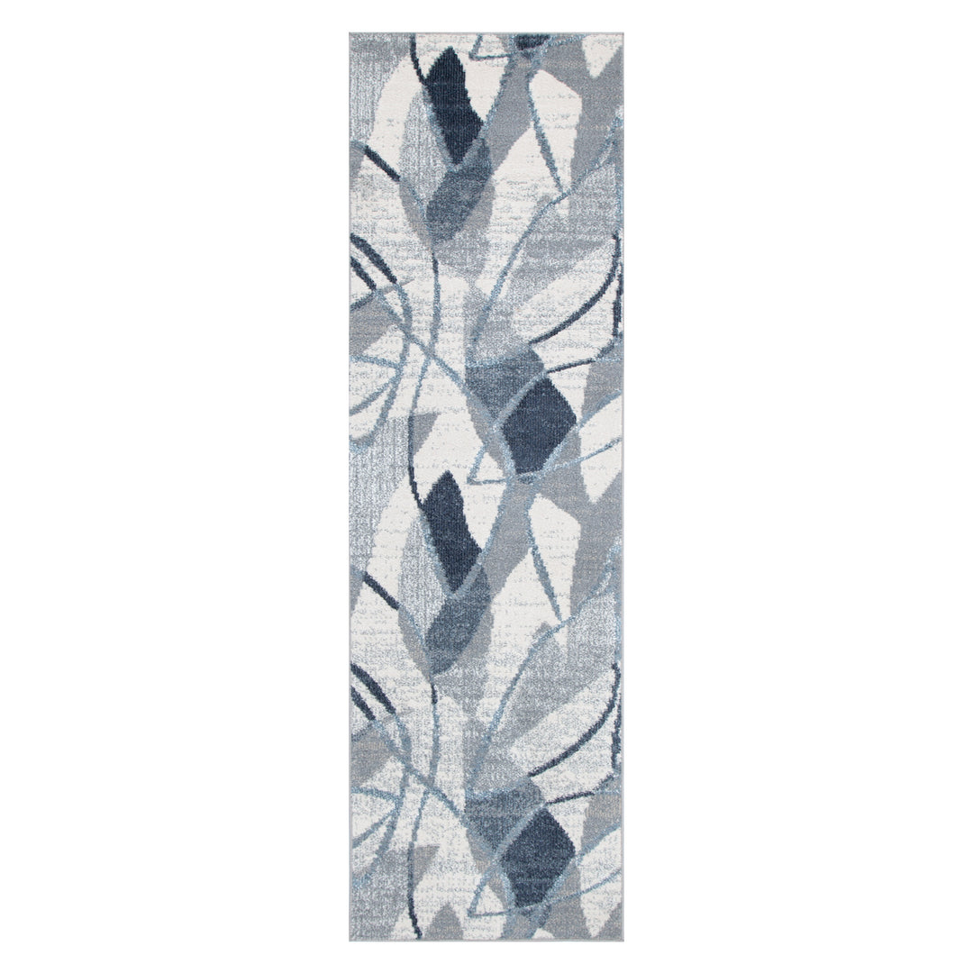 Santana Rhythm Grey Blue Rug - SANTA07